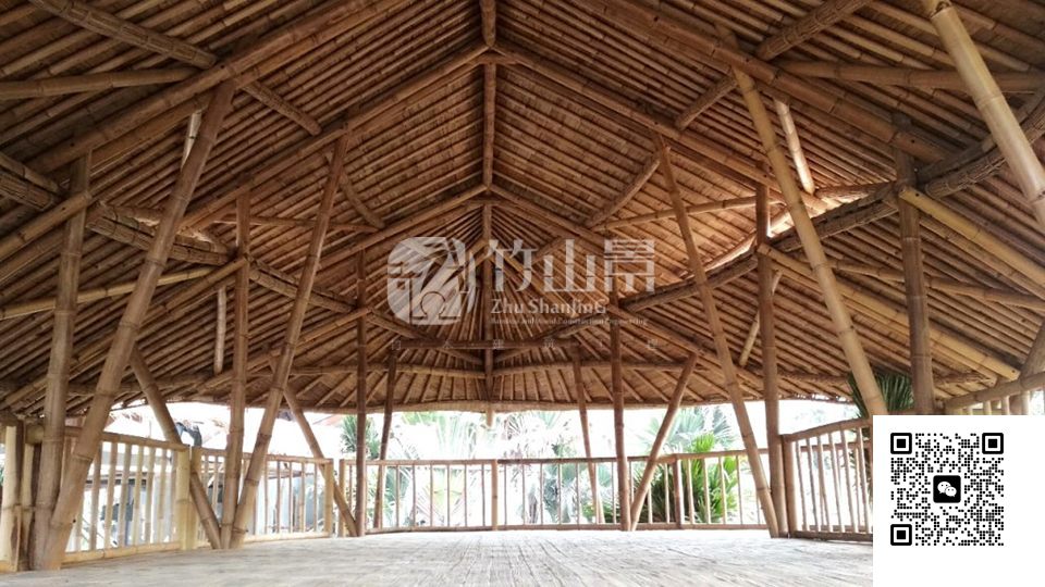 巴厘岛竹建筑屋面细节